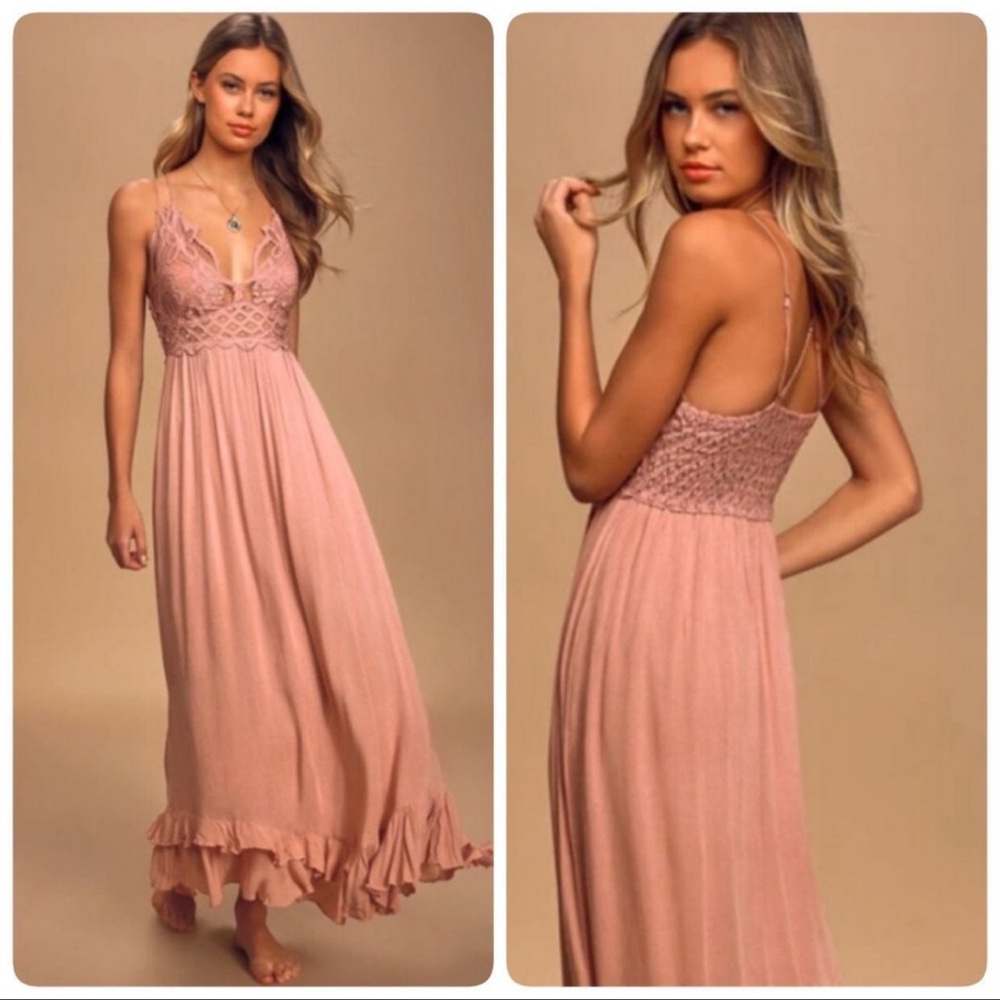 Free People ADELLA MAXI SLIP DRESS
